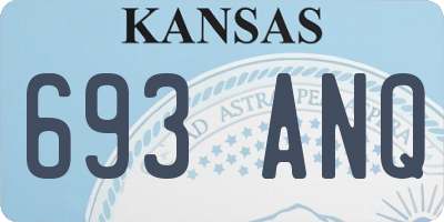 KS license plate 693ANQ