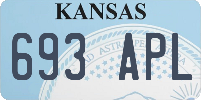 KS license plate 693APL