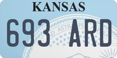 KS license plate 693ARD