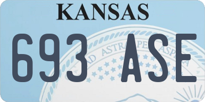 KS license plate 693ASE