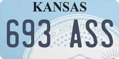 KS license plate 693ASS