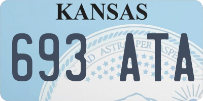 KS license plate 693ATA