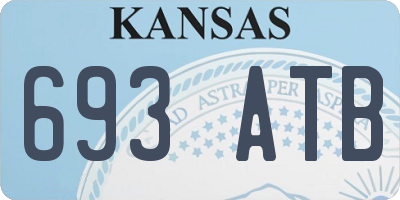 KS license plate 693ATB