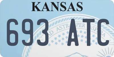 KS license plate 693ATC