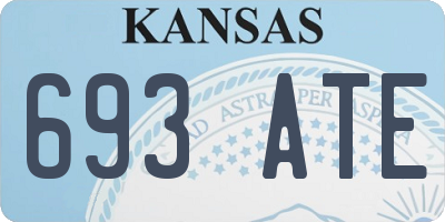 KS license plate 693ATE