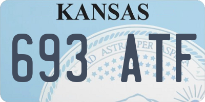 KS license plate 693ATF