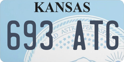 KS license plate 693ATG