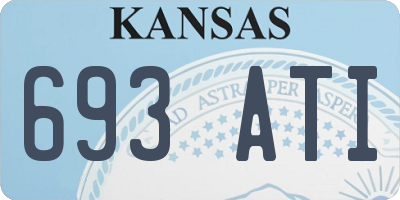 KS license plate 693ATI