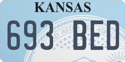 KS license plate 693BED