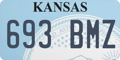 KS license plate 693BMZ