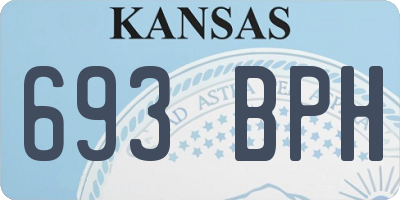 KS license plate 693BPH
