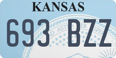 KS license plate 693BZZ
