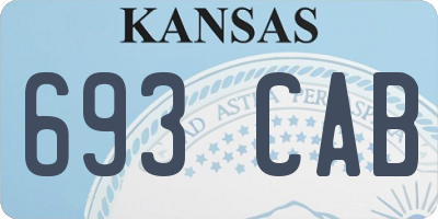 KS license plate 693CAB