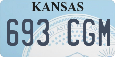 KS license plate 693CGM