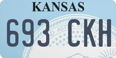 KS license plate 693CKH