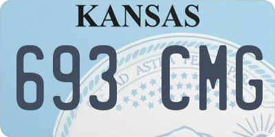 KS license plate 693CMG