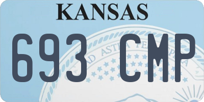 KS license plate 693CMP