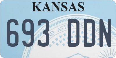 KS license plate 693DDN