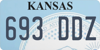 KS license plate 693DDZ