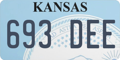 KS license plate 693DEE