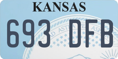 KS license plate 693DFB