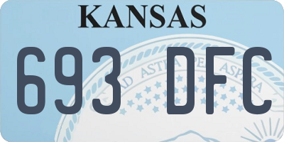 KS license plate 693DFC