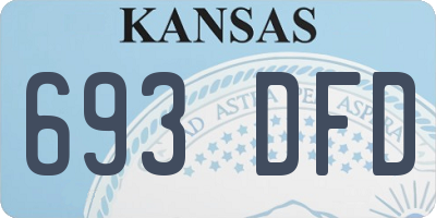 KS license plate 693DFD