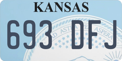 KS license plate 693DFJ