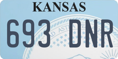 KS license plate 693DNR