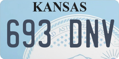 KS license plate 693DNV