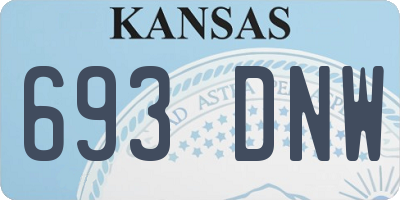 KS license plate 693DNW