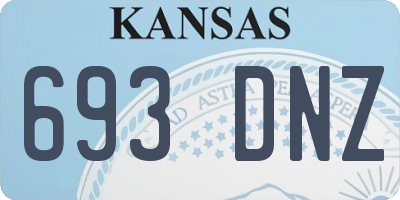 KS license plate 693DNZ