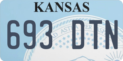 KS license plate 693DTN