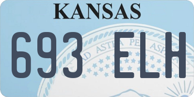 KS license plate 693ELH