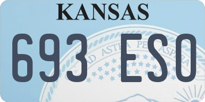 KS license plate 693ESO