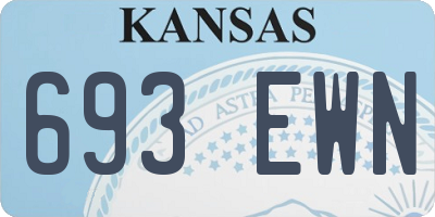 KS license plate 693EWN