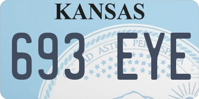 KS license plate 693EYE