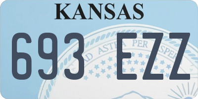 KS license plate 693EZZ