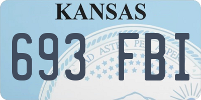 KS license plate 693FBI