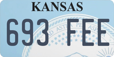 KS license plate 693FEE