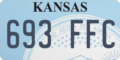 KS license plate 693FFC