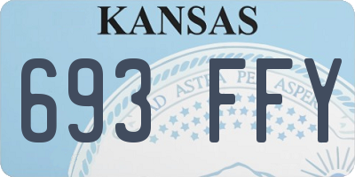 KS license plate 693FFY