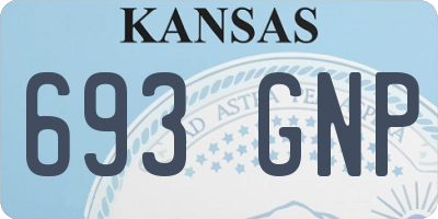 KS license plate 693GNP