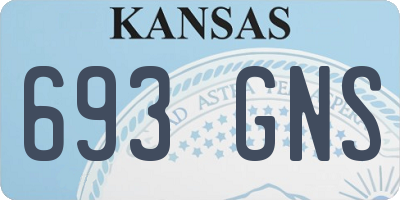 KS license plate 693GNS
