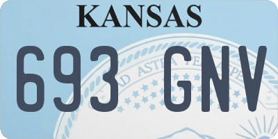 KS license plate 693GNV