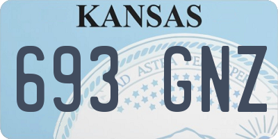 KS license plate 693GNZ