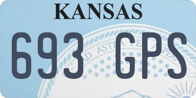 KS license plate 693GPS