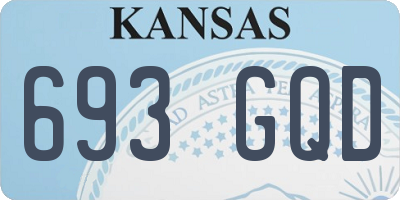 KS license plate 693GQD