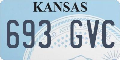KS license plate 693GVC