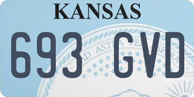 KS license plate 693GVD
